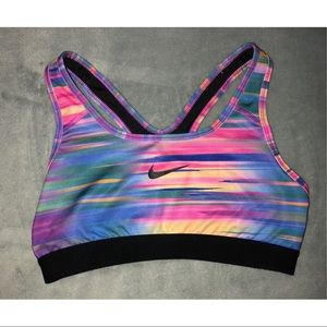 NIKE MULTI COLOR SPORTS BRA SIZE S